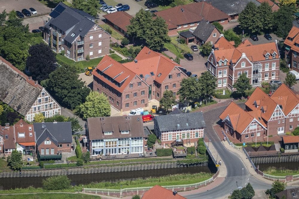 Luftaufnahme Steinkirchen - Ortzentrum Steinkirchen im Bundesland Niedersachsen, Deutschland