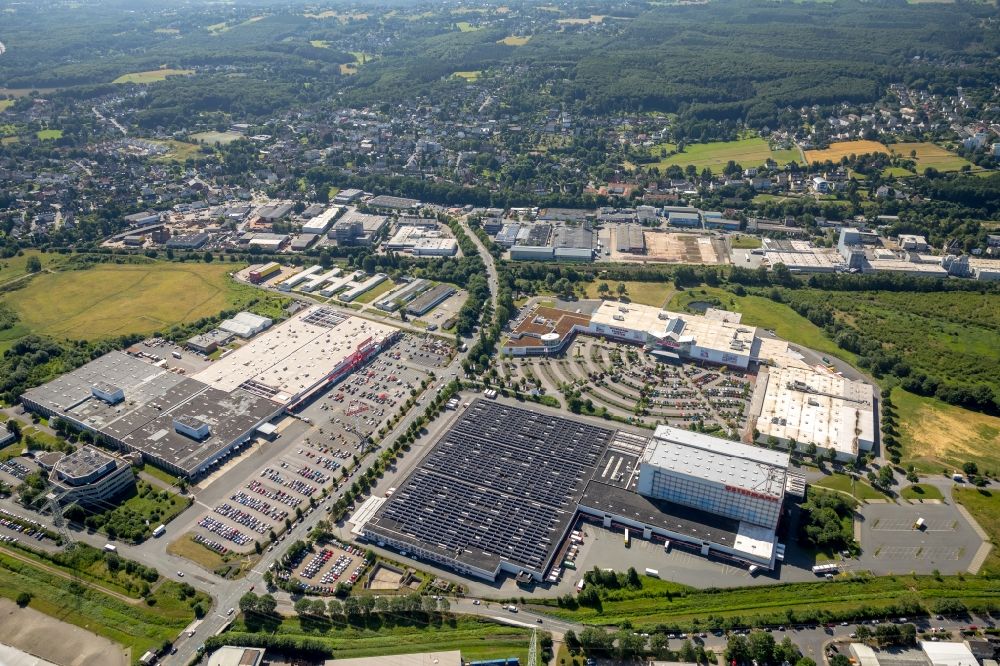 Luftbild Witten - OSTERMANN Einrichtungs-Centrum in Witten im Bundesland Nordrhein-Westfalen