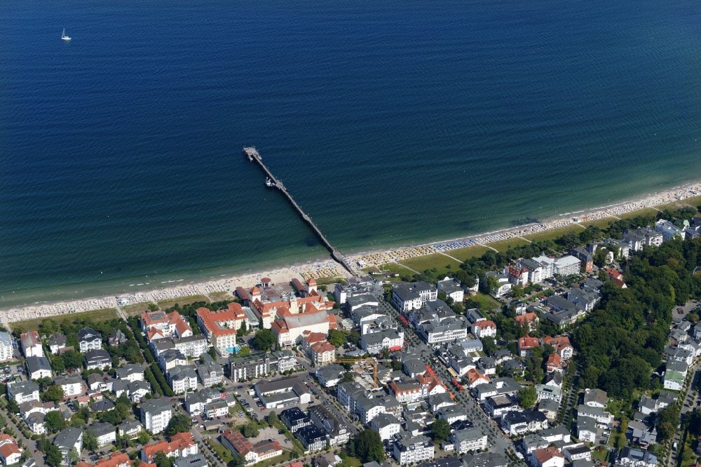 Binz von oben - Ostseebad Binz auf der Insel Rügen in Mecklenburg-Vorpommern