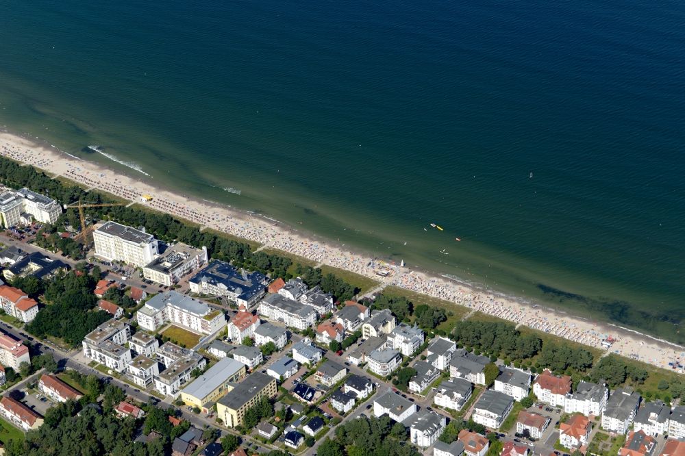 Binz von oben - Ostseebad Binz auf der Insel Rügen in Mecklenburg-Vorpommern