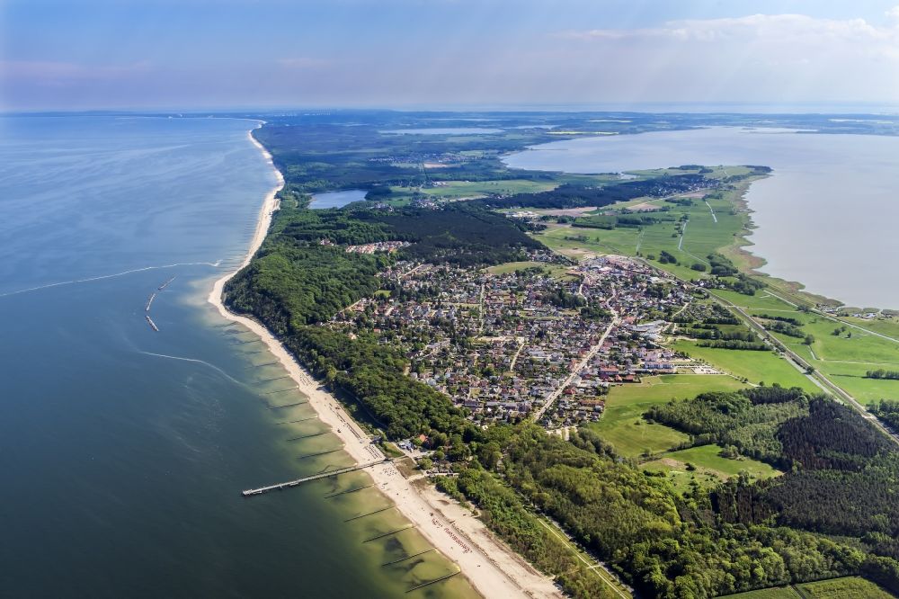 Luftbild Koserow - Ostseebad Koserow an der Küste zur Ostsee auf der Insel Usedom im Bundesland Mecklenburg-Vorpommern