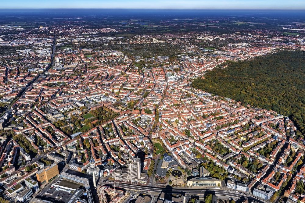 Luftbild Hannover - Oststadt in Hannover im Bundesland Niedersachsen, Deutschland