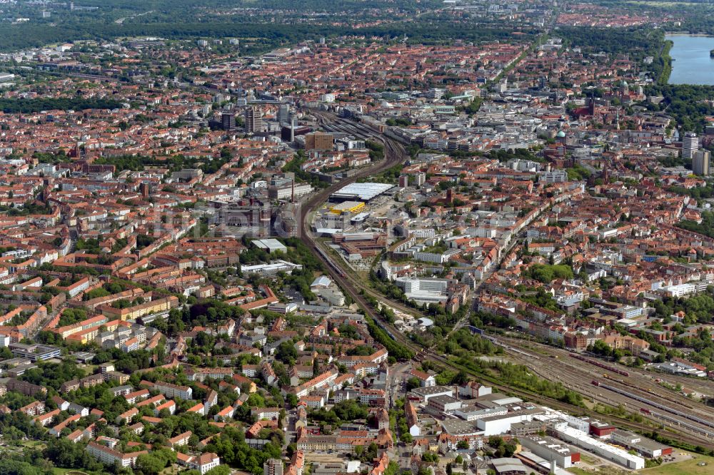 Luftaufnahme Hannover - Oststadt in Hannover im Bundesland Niedersachsen, Deutschland