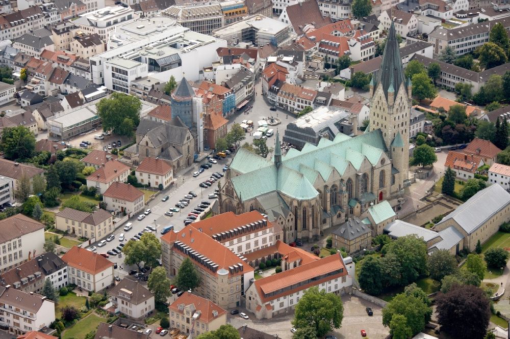 Luftbild Paderborn - Paderborner Dom im Bundesland Nordrhein-Westfalen