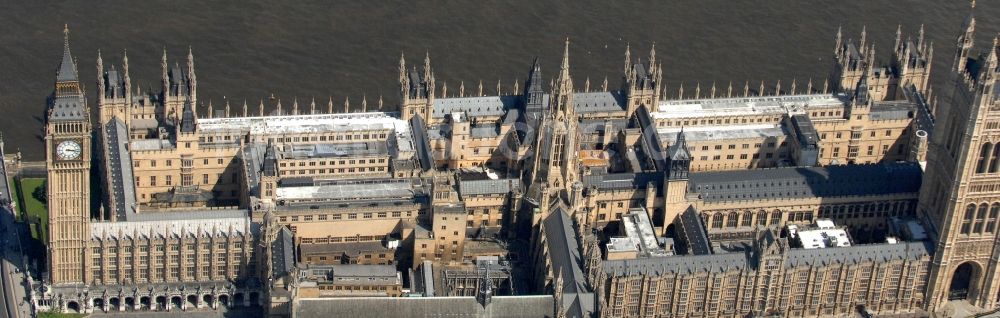 London von oben - Palace of Westminster / Westminster- Palast in London