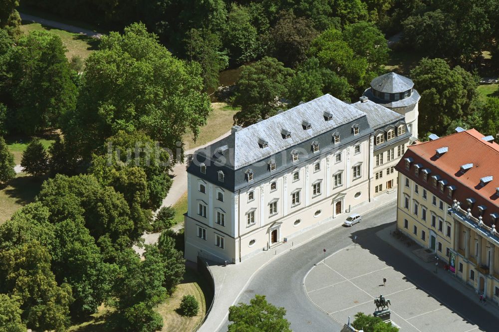 Luftbild Weimar - Palais der Herzogin Anna Amalia Bibliothek in Weimar im Bundesland Thüringen, Deutschland
