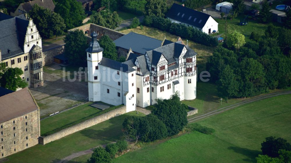 Luftbild Leitzkau - Palais und Renaissance-Schloß in Leitzkau im Bundesland Sachsen-Anhalt, Deutschland