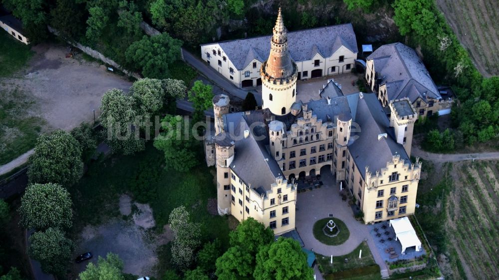 Luftaufnahme Bad Hönningen - Palais des Schloss Ahrenfels im Ortsteil Ariendorf in Bad Hönningen im Bundesland Rheinland-Pfalz, Deutschland
