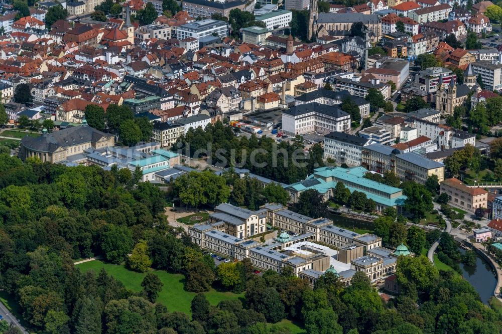 Luftaufnahme Bad Kissingen - Palais- Schloss in Bad Kissingen im Bundesland Bayern, Deutschland