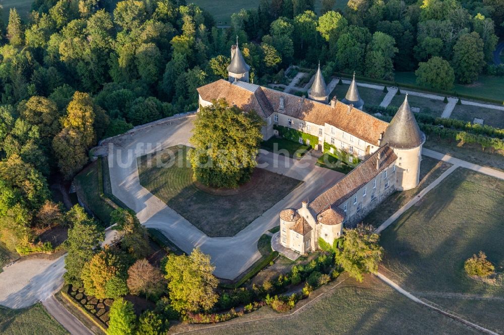 Frebecourt von oben - Palais des Schloss Chateau de Bourlémont in Frebecourt in Grand Est, Frankreich