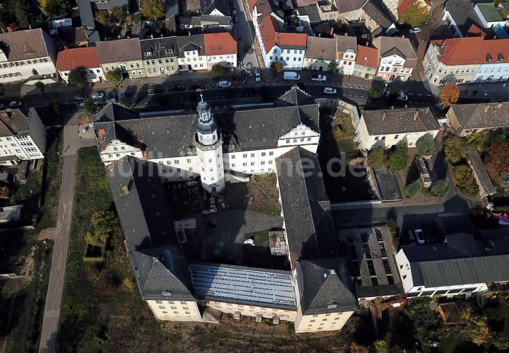 Coswig (Anhalt) von oben - Palais des Schloss in Coswig (Anhalt) im Bundesland Sachsen-Anhalt, Deutschland