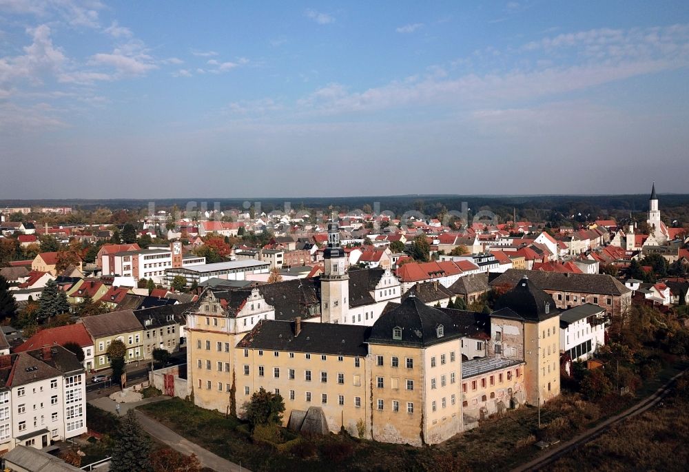 Luftbild Coswig (Anhalt) - Palais des Schloss in Coswig (Anhalt) im Bundesland Sachsen-Anhalt, Deutschland