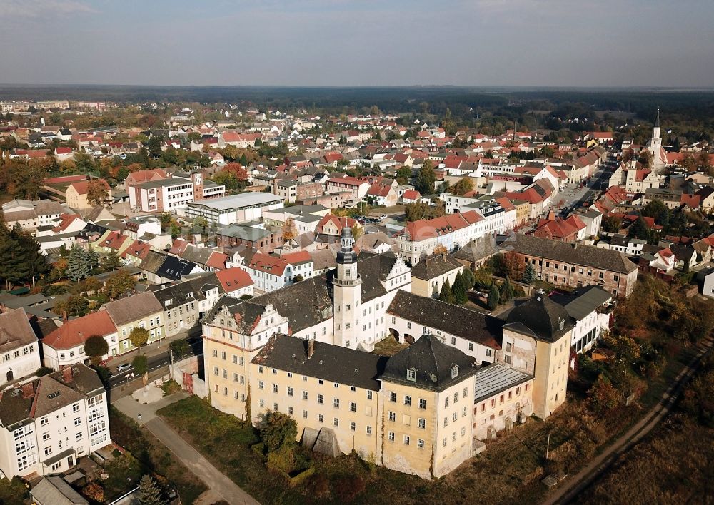 Luftaufnahme Coswig (Anhalt) - Palais des Schloss in Coswig (Anhalt) im Bundesland Sachsen-Anhalt, Deutschland