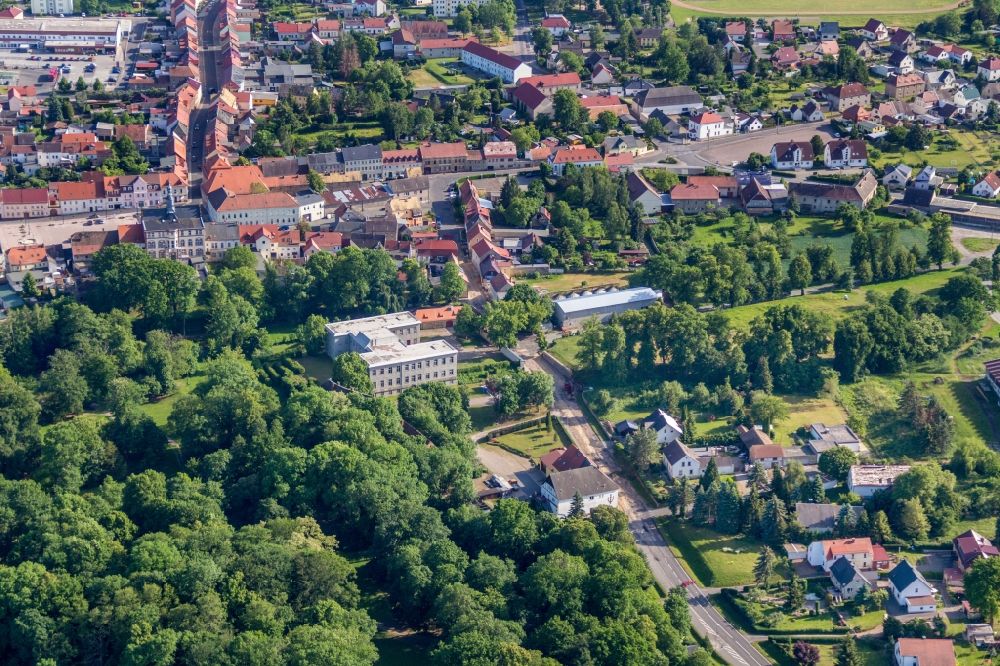 Luftbild Dahlen - Palais des Schloss Dahlen in Dahlen im Bundesland Sachsen, Deutschland