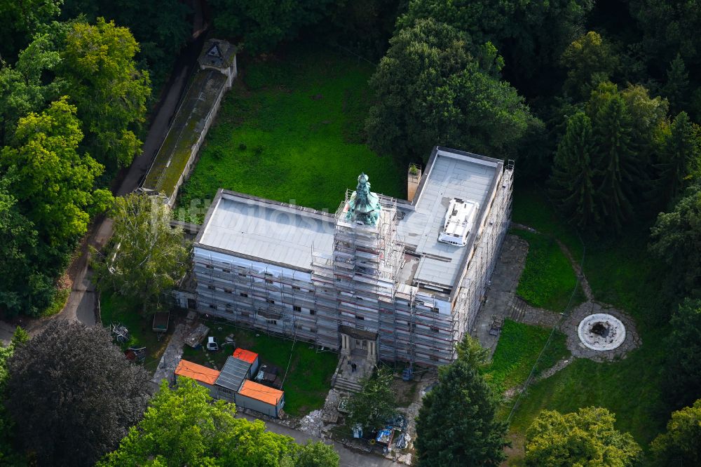 Luftbild Schönwalde - Palais des Schloss Dammsmühle in Schönwalde im Bundesland Brandenburg, Deutschland