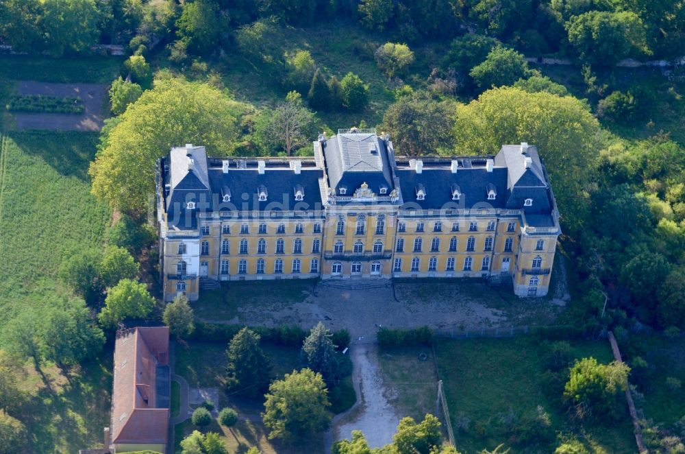 Luftaufnahme Dornburg - Palais des Schloss in Dornburg im Bundesland Sachsen-Anhalt, Deutschland