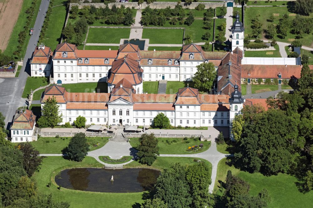 Eichenzell aus der Vogelperspektive: Palais des Schloss Fasanerie in Eichenzell im Bundesland Hessen