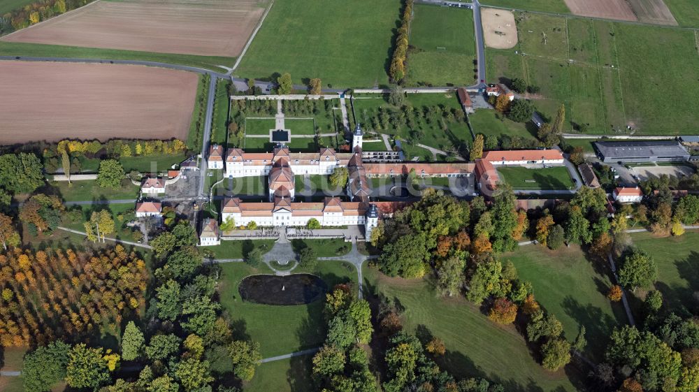 Luftbild Eichenzell - Palais des Schloss Fasanerie in Eichenzell im Bundesland Hessen