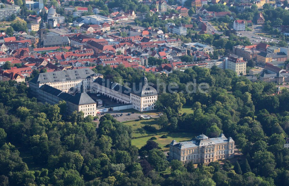Luftbild Gotha - Palais des Schloss Friedenstein in Gotha im Bundesland Thüringen, Deutschland