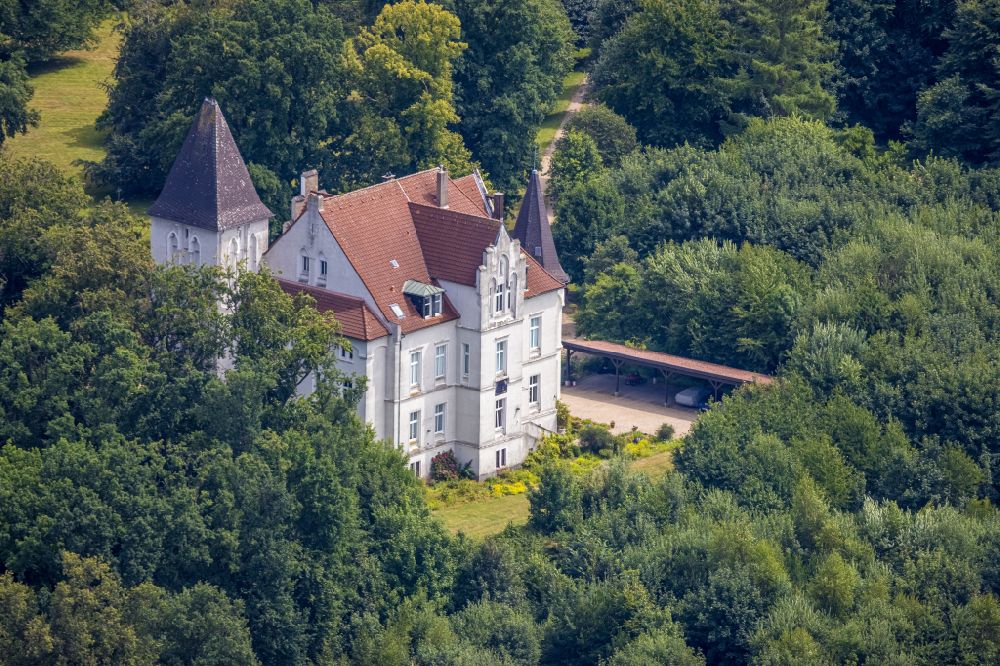 Luftaufnahme Castrop-Rauxel - Palais des Schloss Haus Dorloh in Castrop-Rauxel im Bundesland Nordrhein-Westfalen, Deutschland