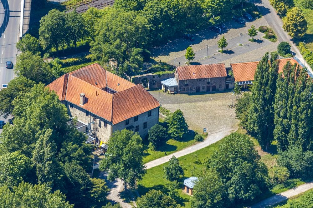 Luftbild Witten - Palais des Schloss Haus Herbede im Ortsteil Herbede in Witten im Bundesland Nordrhein-Westfalen, Deutschland