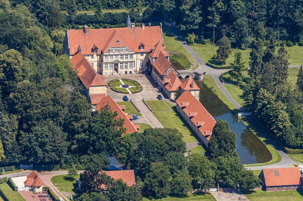 Havixbeck aus der Vogelperspektive: Palais des Schloss in Havixbeck im Bundesland Nordrhein-Westfalen, Deutschland