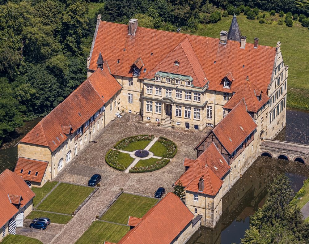 Luftbild Havixbeck - Palais des Schloss in Havixbeck im Bundesland Nordrhein-Westfalen, Deutschland
