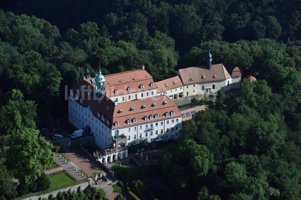 Luftbild Lichtenwalde - Palais des Schloss Lichtenwalde in Lichtenwalde im Bundesland Sachsen