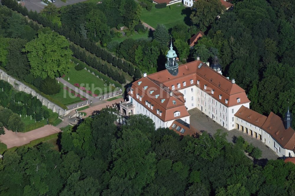 Luftaufnahme Lichtenwalde - Palais des Schloss Lichtenwalde in Lichtenwalde im Bundesland Sachsen