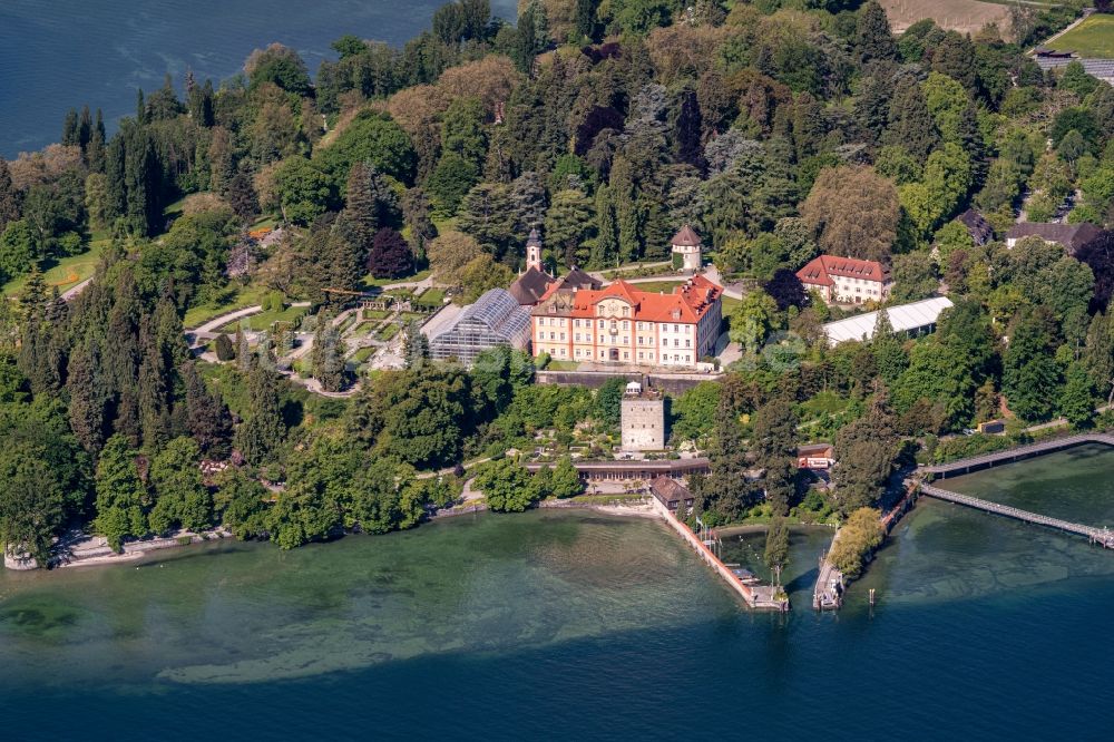 Luftaufnahme Konstanz - Palais des Schloss Mainau in Konstanz im Bundesland Baden-Württemberg, Deutschland