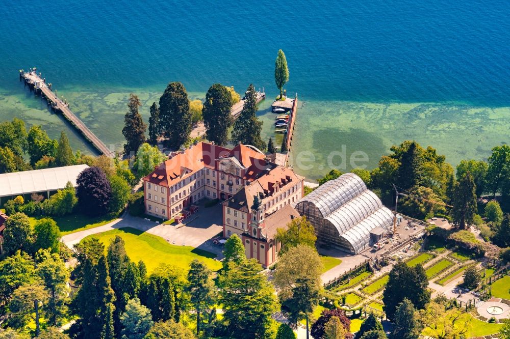 Luftbild Konstanz - Palais des Schloss Mainau in Konstanz im Bundesland Baden-Württemberg, Deutschland