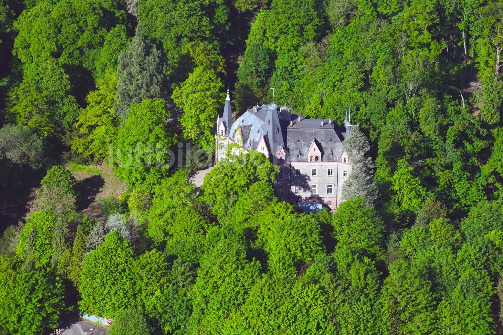 Morungen von oben - Palais des Schloss in Morungen im Bundesland Sachsen-Anhalt, Deutschland