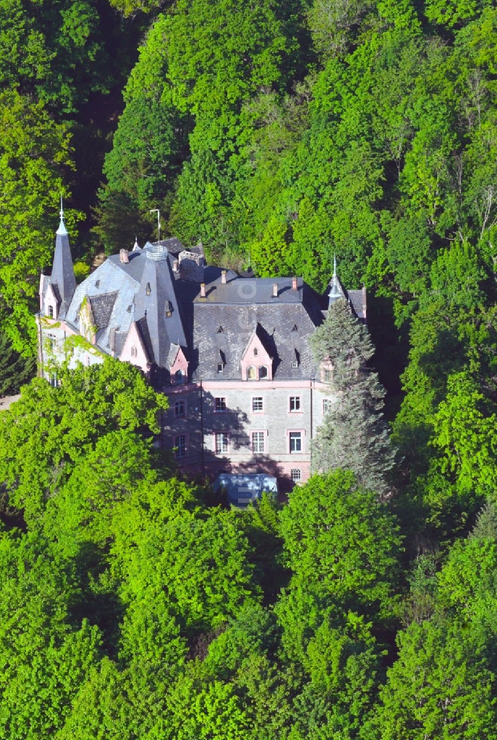 Morungen aus der Vogelperspektive: Palais des Schloss in Morungen im Bundesland Sachsen-Anhalt, Deutschland