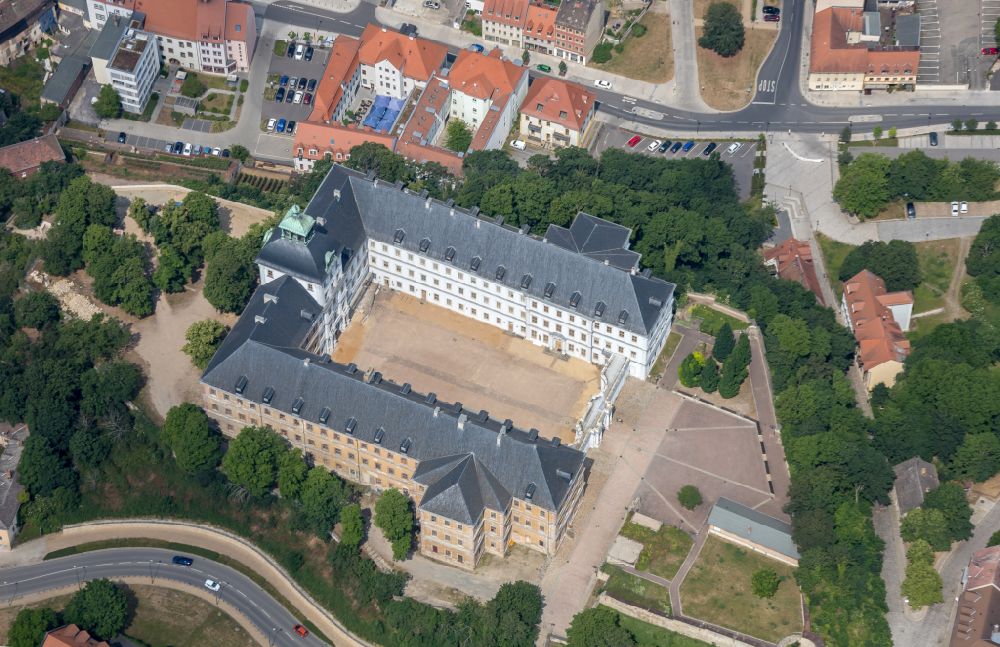 Luftbild Weißenfels - Palais des Schloss Museum Schloss Neu-Augustusburg in Weißenfels im Bundesland Sachsen-Anhalt, Deutschland