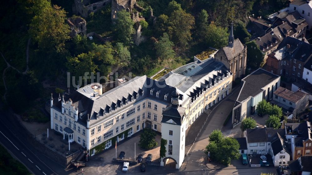 Luftaufnahme Bendorf - Palais des Schloss Sayn in Bendorf im Bundesland Rheinland-Pfalz, Deutschland