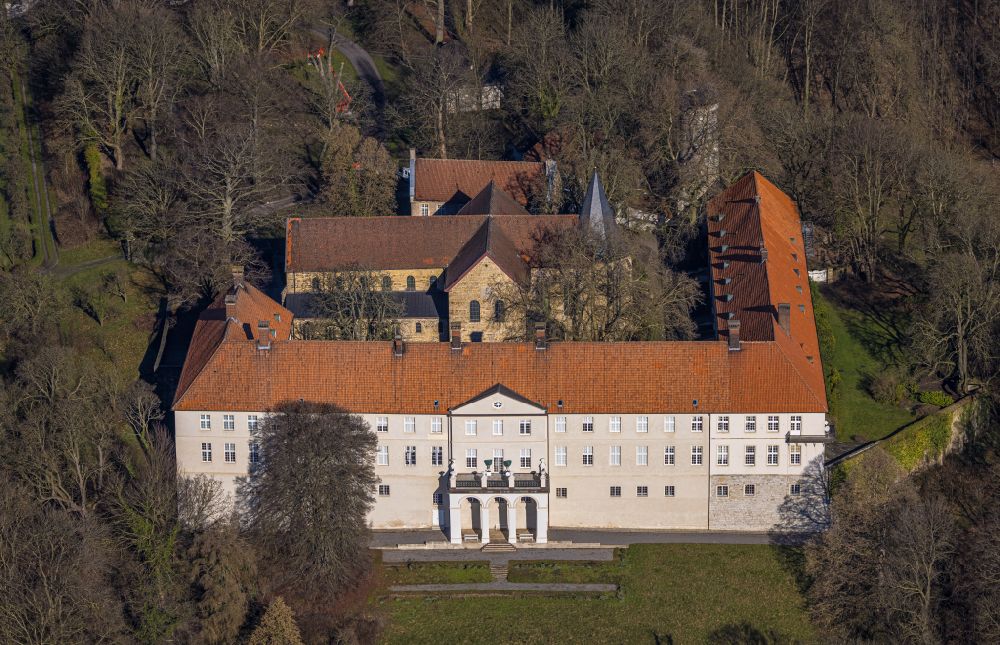 Luftbild Cappenberg - Palais des Schloss Schloss Cappenberg in Cappenberg im Bundesland Nordrhein-Westfalen, Deutschland