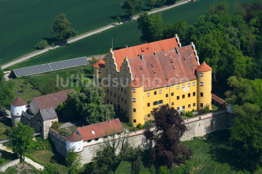 Luftbild Erbach - Palais des Schloss Schloss Erbach in Erbach im Bundesland Baden-Württemberg, Deutschland