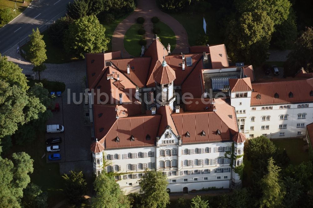 Luftaufnahme Waldenburg - Palais des Schloss Schloss Waldenburg in Waldenburg im Bundesland Sachsen
