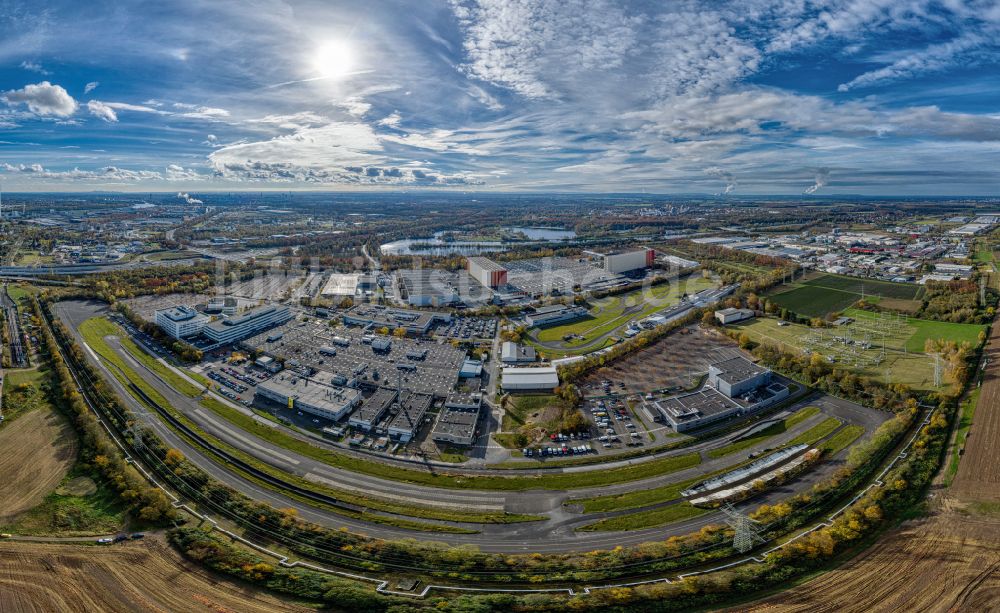 Luftaufnahme Köln - Panorama Fahrzeugbau- Werksgelände der Ford-Werke GmbH im Ortsteil Merkenich in Köln im Bundesland Nordrhein-Westfalen, Deutschland