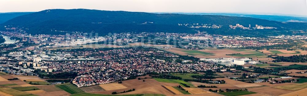 Eppelheim aus der Vogelperspektive: Panorama der Ortsansicht in Eppelheim im Bundesland Baden-Württemberg, Deutschland