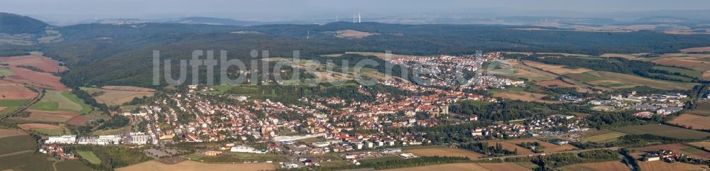 Luftbild Kirchheimbolanden - Panorama der Ortsansicht in Kirchheimbolanden im Bundesland Rheinland-Pfalz, Deutschland