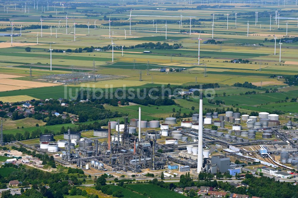 Luftbild Hemmingstedt - Panorama des Werksgelände des Mineralölproduzenten Raffinerie Heide GmbH in Hemmingstedt im Bundesland Schleswig-Holstein