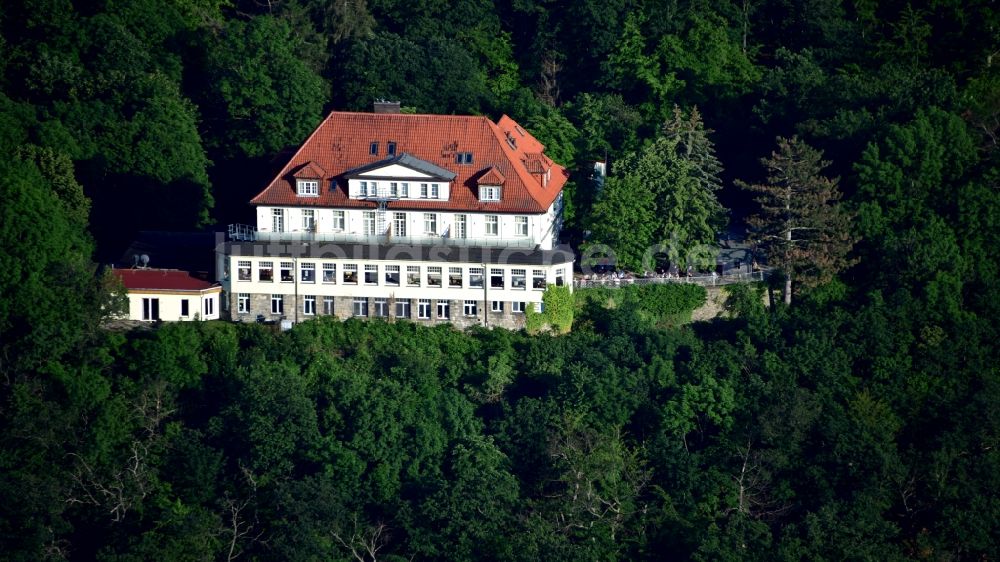 Luftaufnahme Gernrode - Panoramahotel und Restaurant Stubenberg in Gernrode im Bundesland Sachsen-Anhalt, Deutschland