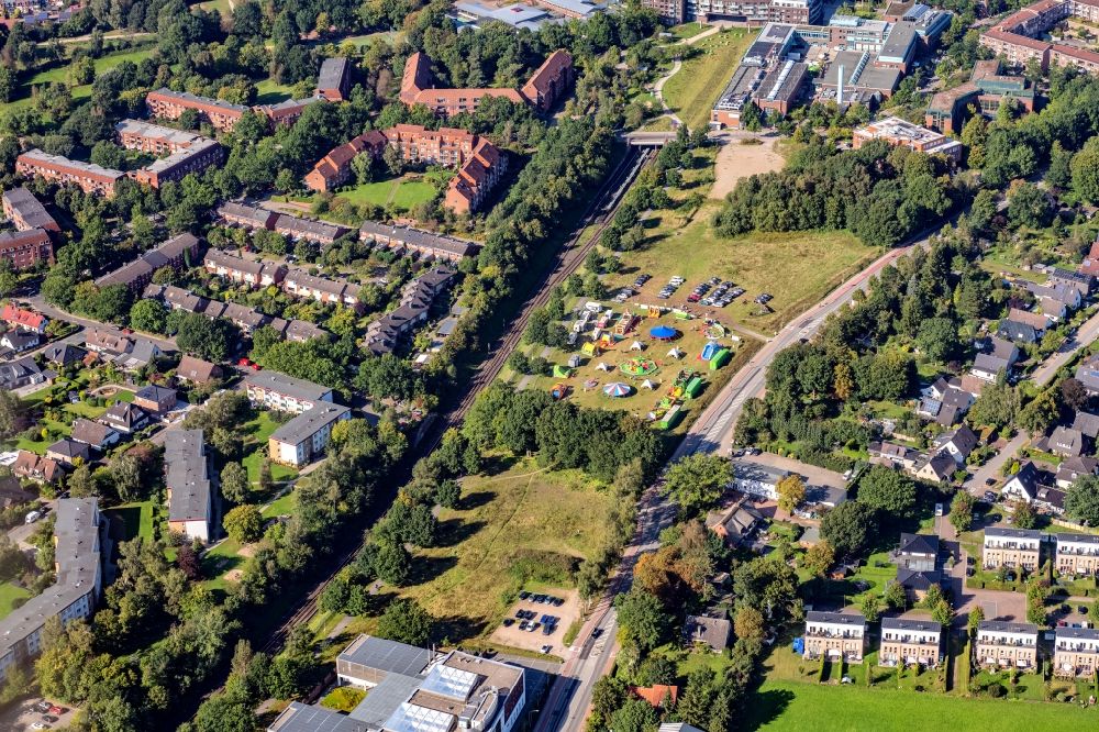 Luftaufnahme Norderstedt - Park in Norderstedt Mitte im Bundesland Schleswig-Holstein, Deutschland