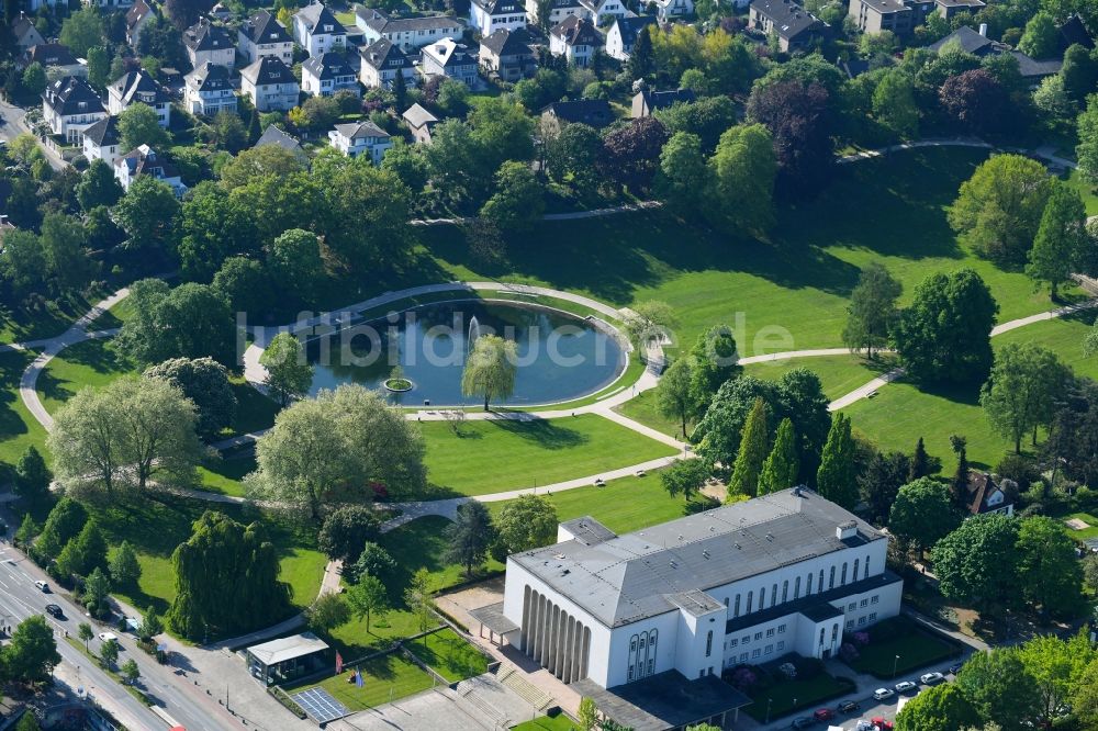 Luftbild Bielefeld - Parkanlage des Bürgerpark in Bielefeld im Bundesland Nordrhein-Westfalen, Deutschland
