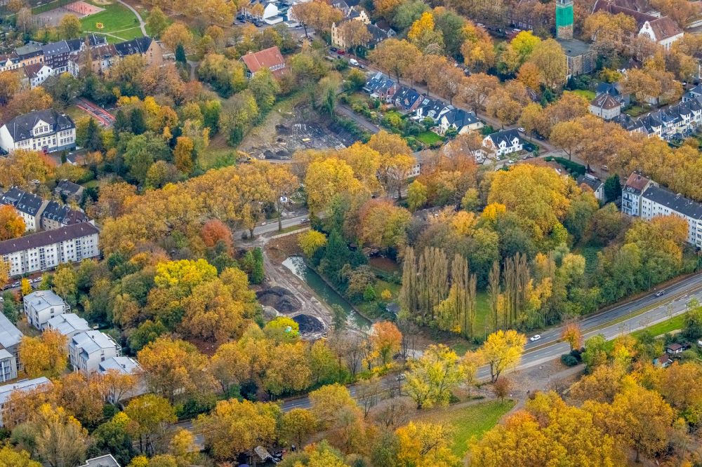 Luftbild Gelsenkirchen - Parkanlage Burgers Park in Gelsenkirchen im Bundesland Nordrhein-Westfalen, Deutschland