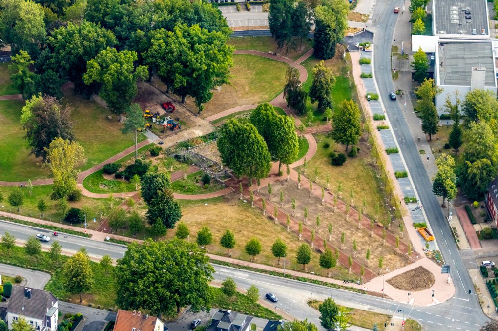 Luftbild Bochum - Parkanlage Friedenspark in Bochum im Bundesland Nordrhein-Westfalen, Deutschland