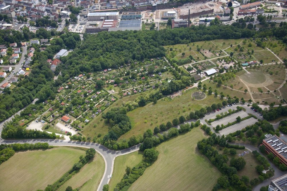 Kaiserslautern von oben - Parkanlage der Gartenschau in Kaiserslautern im Bundesland Rheinland-Pfalz, Deutschland
