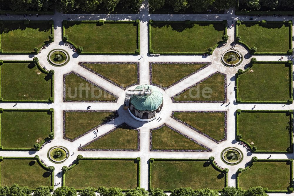 Luftaufnahme München - Parkanlage Hofgarten in München im Bundesland Bayern, Deutschland