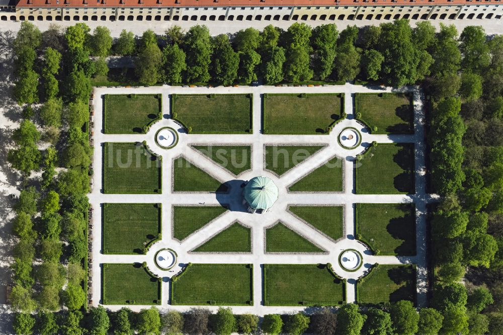 Luftaufnahme München - Parkanlage Hofgarten in München im Bundesland Bayern, Deutschland